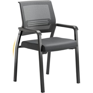 VINGLI Oversize 350 lbs Waiting Room Chairs Conference Room Chairs, Reception Chairs, Stackable Chairs for Lobby; Ergonomic Design for Office Guest - 1 of 4