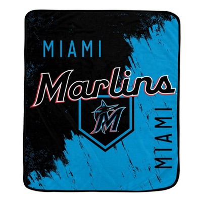 MLB Miami Marlins Painted Plate Ultra Soft Blanket