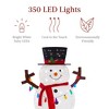 Best Choice Products 5ft Lighted Pop-Up Snowman, Outdoor Christmas Holiday Decoration w/ 200 LED Lights, Hat, Scarf - 3 of 4