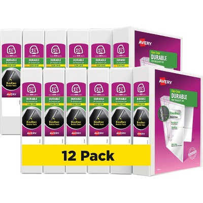 Avery Standard 1.5 3-Ring View Binder White 09401CT