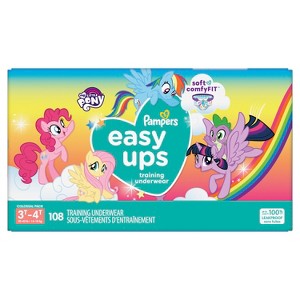 Pampers Easy Ups Training Underwear Girls Size 5 3T-4T 108 Count - 1 of 4