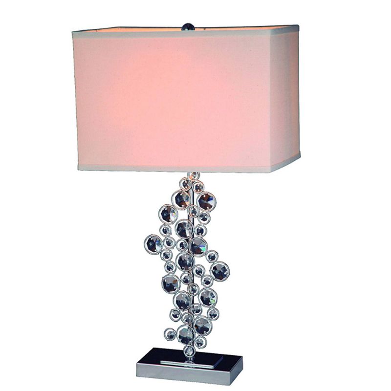 Prismatic Crystal and Sequin Table Lamp Silver - Elegant Designs, 5 of 6