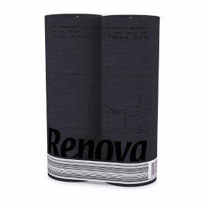 Evideco French Home Goods 3-Ply 140-Sheet Black Toilet Paper Luxury Bulk Sandalwood-Scented Tube Embossed - 1 of 4