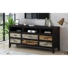 63.8" Retro Distressed TV Stand with 6 Drawers, 3 Shelves and Rustic Finish for Living Room - 3 of 4