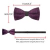 INSPIRE CHIC Men's Velvet Adjustable Pre-Tied Bow Tie - 3 of 4