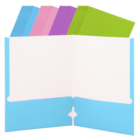 Enday Paper 2-pockets Folders, 24 Pack : Target