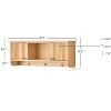 Nordlys Wall-mounted Wooden Coat Rack with 2 Doors Industrial Style Entry - 4 of 4
