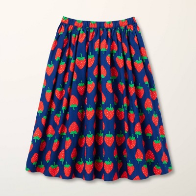 Girls' Adaptive Strawberry Print Midi Skirt - kate spade new york x Target Navy/Red