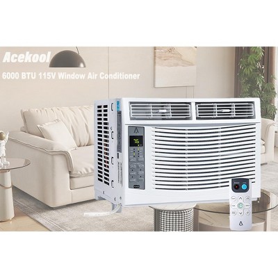 6,000/8,000/10,000/12,000 BTU Smart Window Air Conditioner With Remote Control & WIFI & Dehumidifier & Energy Saving