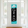 Big Dot of Happiness Teal Graduation Party Door Decoration - Vertical Banner - 2 of 4