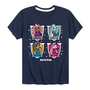 Boys' - Monster High - Character Grid Short Sleeve Graphic T-Shirt - 1 of 4