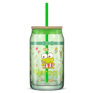 Hello Kitty® and Friends Favorite Flavor Glass Tumbler with Bamboo Lid and Straw - 1 of 4