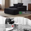 Whisen 2-Piece L-Shaped Sectional Compression Sofa with Soft Corduroy Fabric, No Assembly Required - 4 of 4