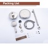 CASAINC 9.5' Wall-mounted Rain Shower Faucet with Handheld - 2 of 4