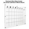 Excello Global Products Ultra-Clear Acrylic Dry Erase Memo Writing Board and Wall Calendar Family Planner 30" x 20" - 2 of 4