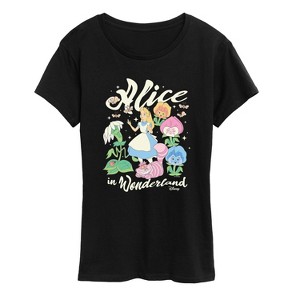 Women's - Disney - Alice In Wonderland Short Sleeve Graphic T-Shirt - 1 of 4