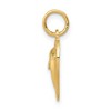 Black Bow Jewelry 14k Yellow Gold 13mm Dolphin and Heart Charm - 2 of 4