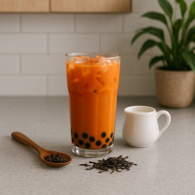 A-Sha Foods USA Hello Kitty Thai Boba Milk Tea - 10.5 fl oz