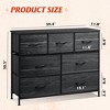 TV Stand, Dresser - 7 Drawer with Sturdy Steel Frame & Wood Top, Fabric Storage Tower - 4 of 4