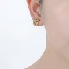 Guili 14K Gold Plated Cubic Zirconia Stud Earrings, a Classic & Timeless Jewelry Gift for Women Who Love Simplicity & Everyday Elegance - 3 of 3