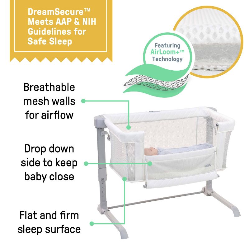 SwaddleMe DreamSecure 2-in-1 Co-Sleeping Bassinet with SwaddleMe Pod - 0-5Months - Cream, 4 of 17