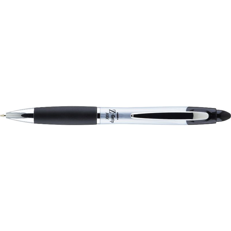 Zebra Z-Grip MAX Ballpoint Retractable Pen Black Ink Medium Dozen 22410, 2 of 4