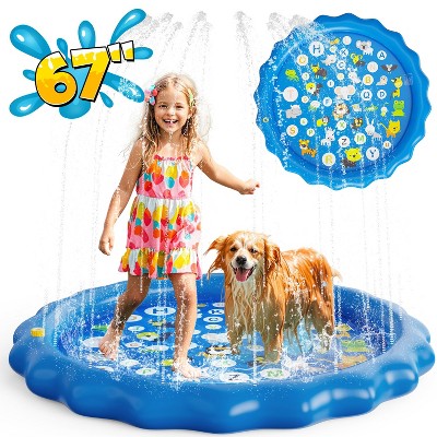 Skirfy Inflatable Water Sprinkler for Kids Blue