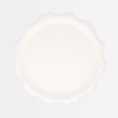 Meri Meri Cream Decorative Edge Compostable Side Plates (Pack of 8)