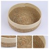 REGALWOVEN Natural Material Durable Multi-Function Easy To Care Open Storage Bins 3 Pcs 10.2*3.1in/11*3.5in/12*3.9in - 2 of 4