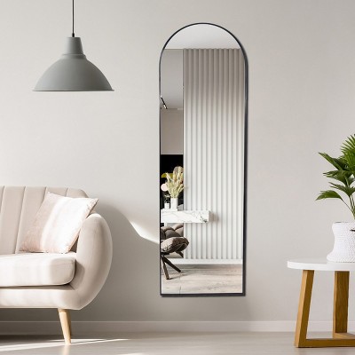 63" X 20"Big Mirror For Wall Large Living Room Mirrors Arched Large Mirror With Stand Full Length Mirror Wall Mounted Mirror-The Pop Home