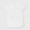 Girls' Minnie Mouse Bow Short Sleeve Graphic T-Shirt - Off-White - 2 of 2