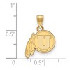 Black Bow Jewelry 14k Yellow Gold Utah Runnin Utes NCAA Small Pendant - 2 of 3