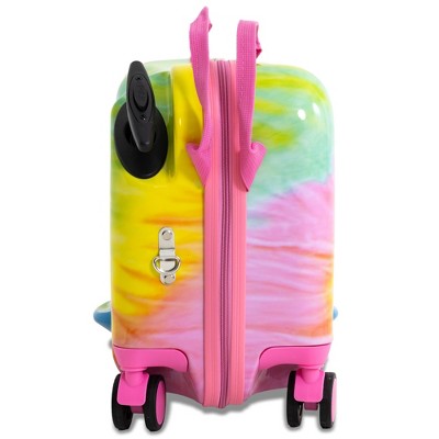 Disney Stitch Checked Hardside Ride on Luggage - Stitch