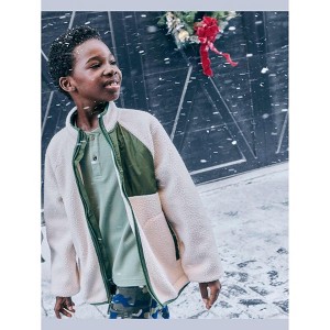 The Children's Place Boys Long Raglan Sleeve Contrast Utility Zip Up Jacket - 1 of 4