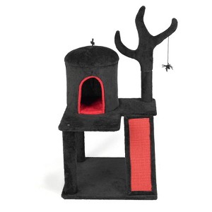 Karl Home 41 inch Halloween Gothic 2-Tier  Cat Tree - 1 of 4