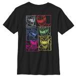 Boy's Power Rangers Beast Morpher Neon Panels T-Shirt