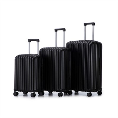 BEAFUP 20"/24"/28" 3 pcs/set in ABS Spinner Wheel Luggage, Carry on Suitcase, with Cup Holder & USB Port & Phone Holder