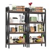 Sapphtopaz 4-Level Bookcase with Storage Shelves, Space Saving Kitchen Shelves, Kitchen Organizers and Storage for Small Spaces, Garage - 3 of 4