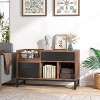 Hommoo 39 inch File Cabinet, Rustic Lateral Filing Cabinet with 2 Drawers - 3 of 4