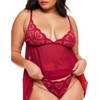 Adore Me Women's Amorata Babydoll Lingerie - 3 of 4