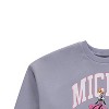 Girls Mickey Mouse Fashion Crewneck Sweatshirt - Collegiate Athletic Crewneck Sweatshirt - Mickey & Minnie Sweatshirt - 3 of 4