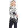 Women's Moroccan Print Aicha Tunic with Pockets - White Mark - 3 of 3
