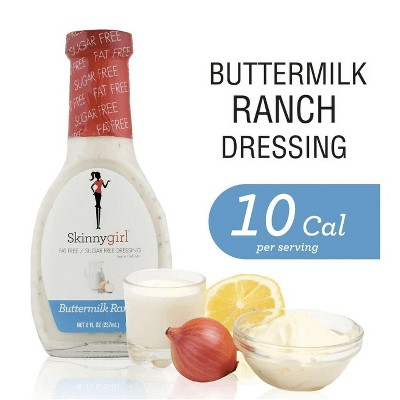 Skinnygirl, Fat-Free, Sugar-Free Buttermilk Ranch Salad Dressing, 8 fl oz (Pack of 4)