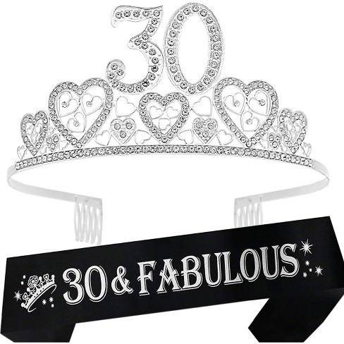 30th birthday deals sash and tiara