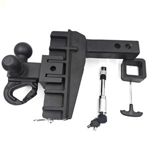 Adjustable Trailer Hitch Ball Hitch Fits 2-Inch Receiver - 1 of 4