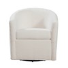 Swivel Ultra-Soft Performance Fabric Barrel Chair with 360-Degree Swivel, Removable Cushion, and Barrel Back Design - 2 of 4