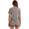 #followme Womens Pajama Shorts Set  Ultra Soft PJ Set for Women with Satin V-Neck Trim - 3 of 3