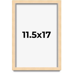 PosterPalooza | Classic Modern Yellow Picture Frame - UV Acrylic, Foam Board Backing, Hanging Hardware - 1 of 4