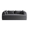 GDFStudio Sucrose Modern Multi-Functional 78.7'' Chenille Upholstered Convertible Sofa Bed with Cylindrical Pillow - 4 of 4