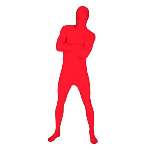Red Adult Costume Morphsuit - 1 of 4